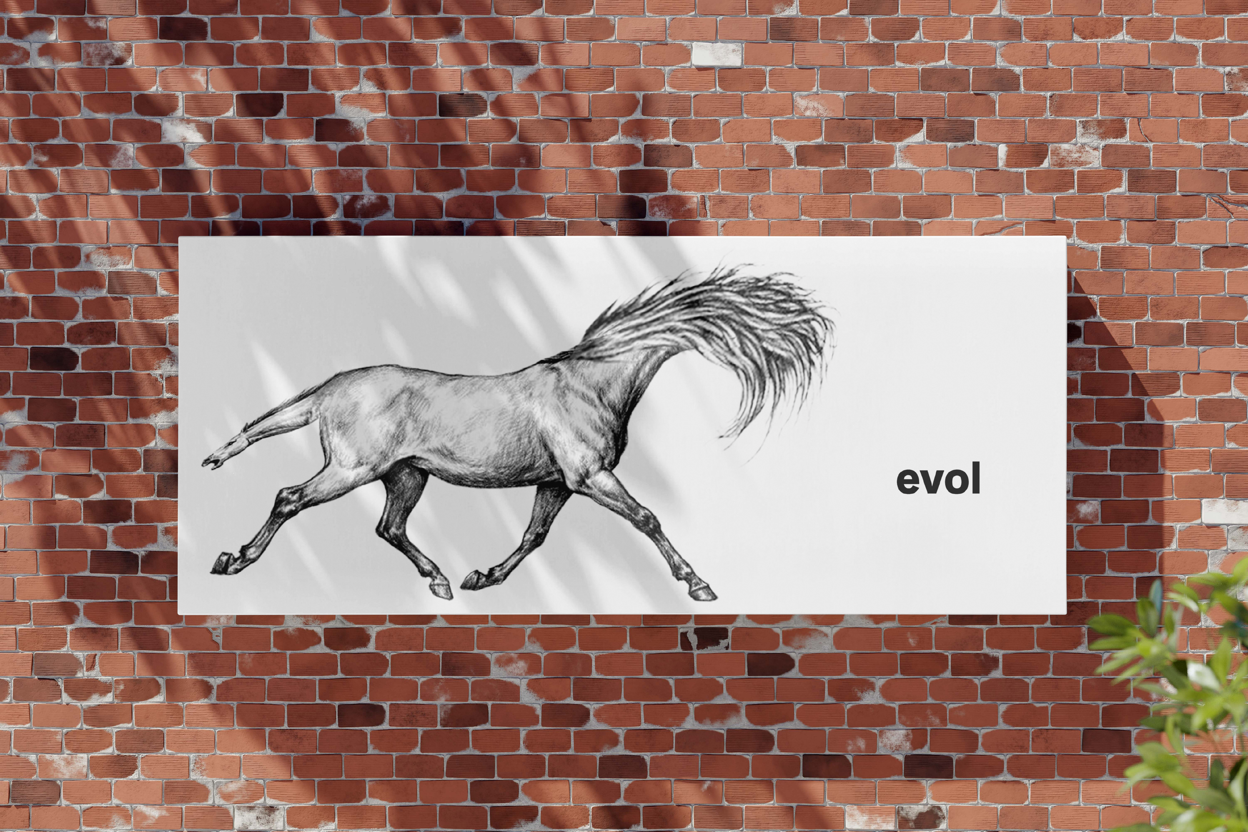 EVOL billboard — horse